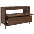 Mueble de baño con lavabo y cajones roble marrón 90x34,5x60
