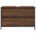Mueble de baño con lavabo y cajones roble marrón 90x34,5x60