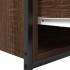 Mueble de baño con lavabo y cajones roble marrón 90x34,5x60