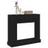 VidaXL Marco para chimenea madera ingeniería roble negro