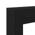 VidaXL Marco para chimenea madera ingeniería roble negro