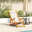 Silla de playa plegable con reposabrazos gris claro