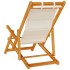 Silla de playa plegable con reposabrazos gris