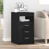 Cajonera de madera contrachapada roble negro 40x50x76
