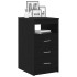 Cajonera de madera contrachapada roble negro 40x50x76