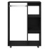 Armario de madera de roble negro 80x40x110