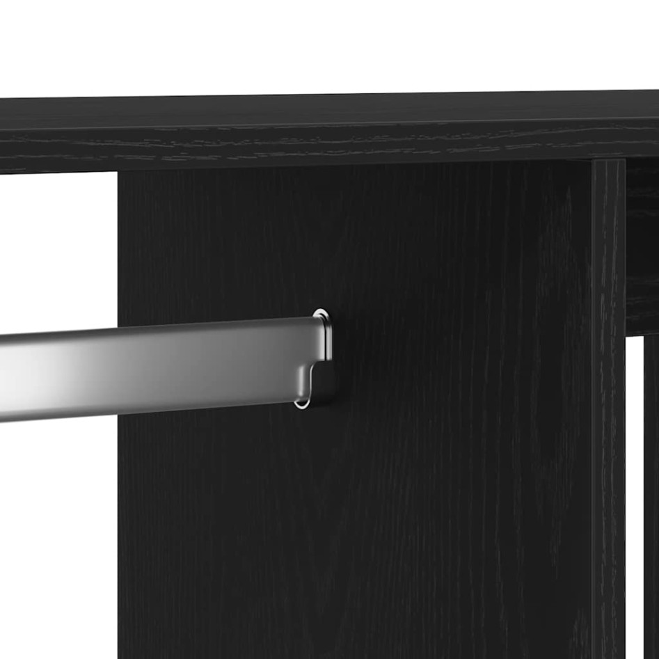 Armario de madera de roble negro 80x40x110