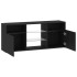 Mueble de TV con luces LED roble negro 120x30x50
