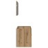 Juego de muebles baño 2 piezas madera ingeniería roble