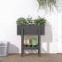 Jardinera madera maciza de pino gris 62x30x69