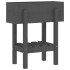 Jardinera madera maciza de pino gris 62x30x69