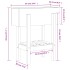 Jardinera madera maciza de pino gris 62x30x69