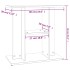 Soporte para acuario madera de ingeniería blanco 60x30x60
