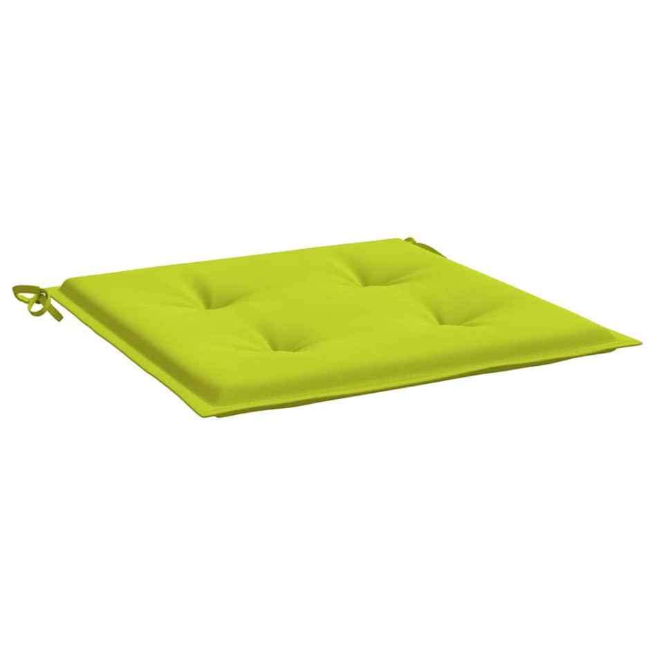 Cojines de silla de jardín 6 uds tela Oxford verde 40x40x3