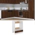 Armario de horno madera ingeniería roble ahumado 60x46x81,5