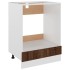 Armario de horno madera ingeniería roble ahumado 60x46x81,5