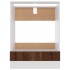 Armario de horno madera ingeniería roble ahumado 60x46x81,5