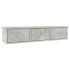 Estante cajones para pared contrachapada hormigón