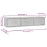 Estante cajones para pared contrachapada hormigón