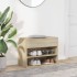 Banco zapatero madera contrachapada roble Sonoma 60x30x45
