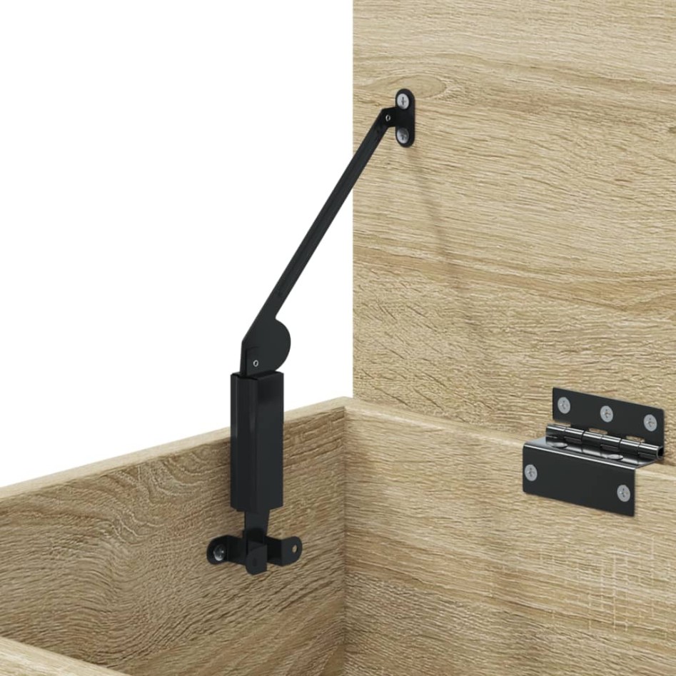 Banco zapatero madera contrachapada roble Sonoma 60x30x45