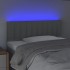 Cabecero con LED de tela gris claro 90x5x78/88