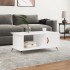 Mesa de centro madera contrachapada blanco 90x50x40