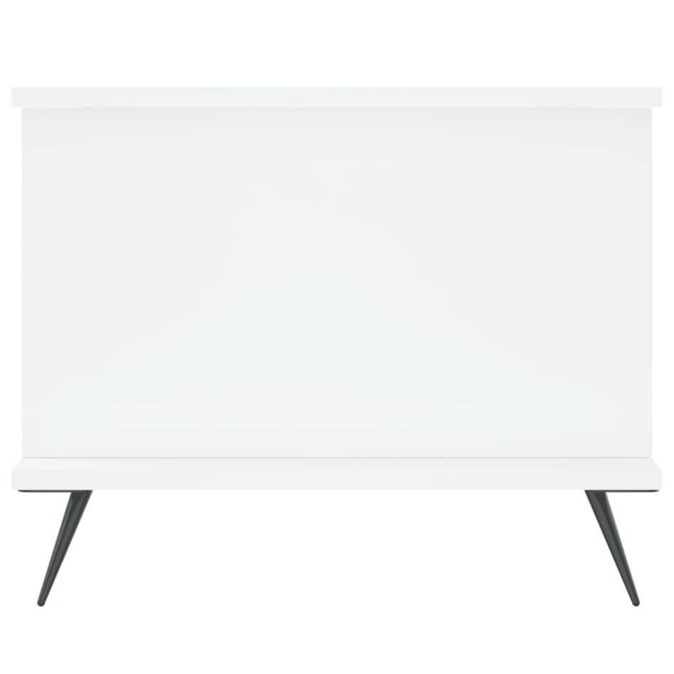 Mesa de centro madera contrachapada blanco 90x50x40