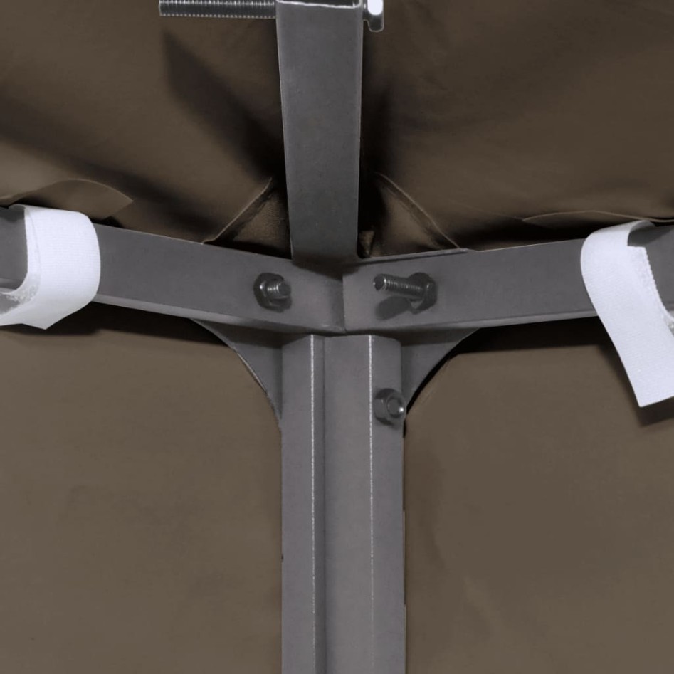 Toldo de cenador gris topo 310 g/m² 3x4