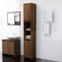 Armario de baño madera contrachapada roble marrón