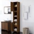 Armario de baño madera contrachapada roble marrón