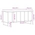 Mueble para discos madera contrachapada blanco 100x38x48