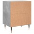 Mesitas de noche 2 uds madera gris hormigón 40x30x50