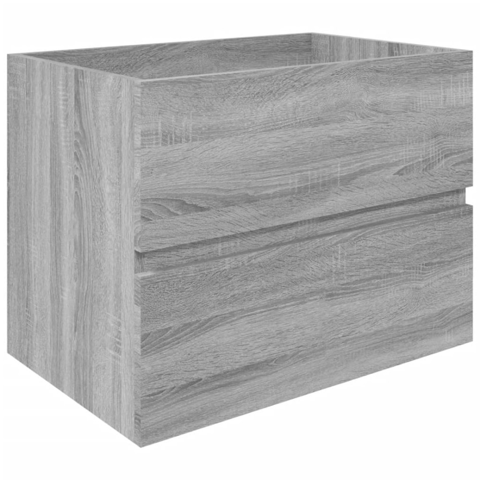 Mueble de lavabo madera de ingeniería gris Sonoma 60x38,5x45