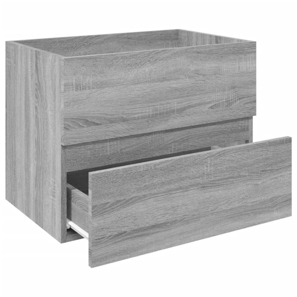 Mueble de lavabo madera de ingeniería gris Sonoma 60x38,5x45