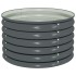 Arriate de acero galvanizado gris 80x80x44