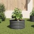 Arriate de acero galvanizado gris 80x80x44