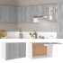 Armario colgante madera ingeniería gris Sonoma 60x31x40