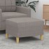 Reposapiés de tela gris taupe 60x50x41