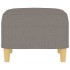 Reposapiés de tela gris taupe 60x50x41