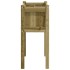 Jardinera con patas madera de pino impregnada 70x31x70