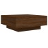 Mesa de centro madera de ingeniería roble marrón 80x80x31