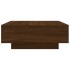 Mesa de centro madera de ingeniería roble marrón 80x80x31