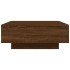 Mesa de centro madera de ingeniería roble marrón 80x80x31