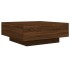 Mesa de centro madera de ingeniería roble marrón 80x80x31
