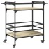 Carrito de cocina madera ingeniería roble Sonoma 82x40x78,5