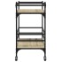 Carrito de cocina madera ingeniería roble Sonoma 82x40x78,5