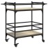 Carrito de cocina madera ingeniería roble Sonoma 82x40x78,5