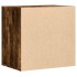 Cajonera de esquina madera ingeniería roble ahumado 60x41x58