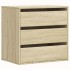 Cajonera de esquina madera ingeniería roble Sonoma 60x41x58